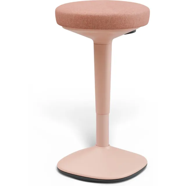 Desktronic Ergonomische Balanskruk - Wiebelkruk Hoogte 57-84cm - Zit-Sta Kruk ∅33cm - Anti-Slip Basis - Roze