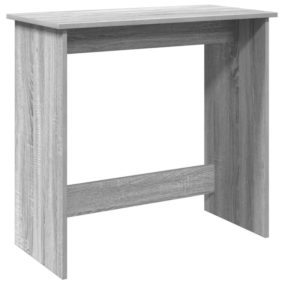 vidaXL Bureau 80x40x75 cm bewerkt hout grijs sonoma eikenkleurig, foto 3