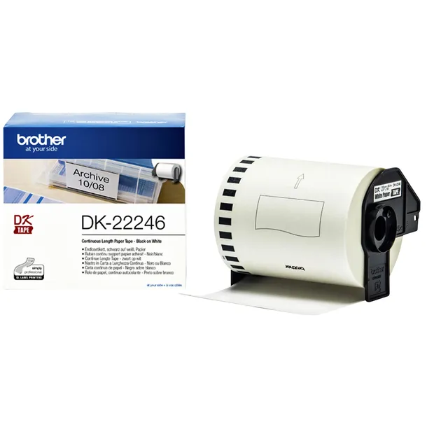Brother Etiket Brother DK-22246 doorlopend 103mm 1 rol á 30m wit