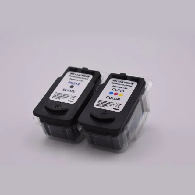 KATRIZ REMAN inkt GP512XL Zwart & CLI513XL Kleur | Geschikt printer model Canon PIXMA IP 2700 / IP 2702 / MP 230 / MP 235 / MP 240 / MP 250 / MP 252 / MP 260 / MP 270 / MP 272 / MP 280 / MP 282 / MP 480 / MP 490 / MP 492 / MP 495 / MP Zwart & Kleur