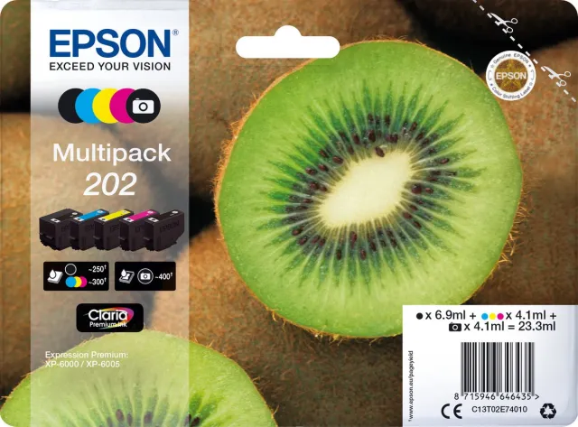 Epson 202 inktcartridge - 5-kleuren Zwart