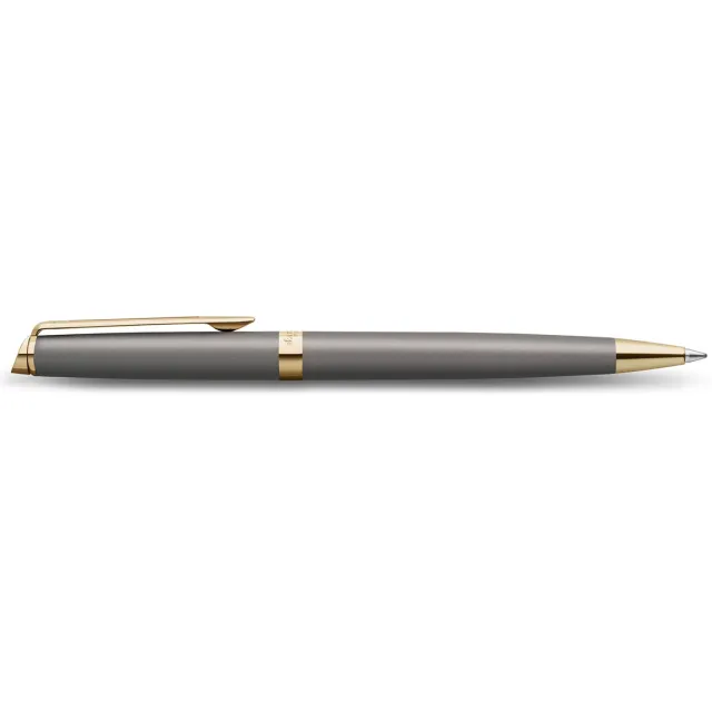 Waterman Hémisphère Metalic balpen, grijs GT, medium, giftbox