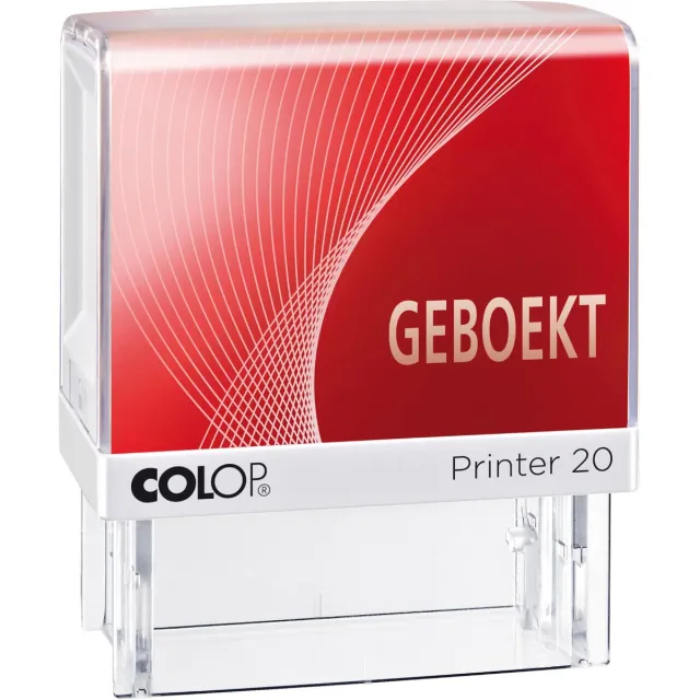 Colop tekststempel Printer 20, GEBOEKT rood