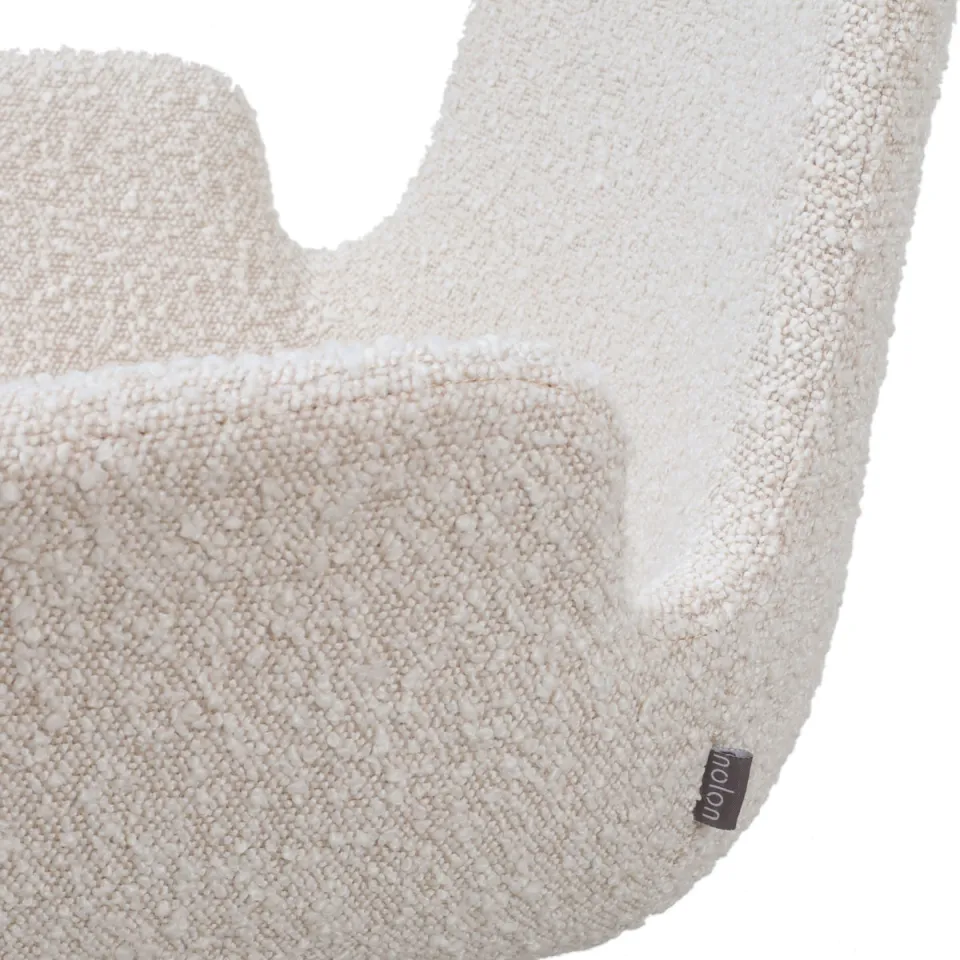 Nolon Nout-Eef bureaustoel bouclé beige - zwart onderstel, foto 4