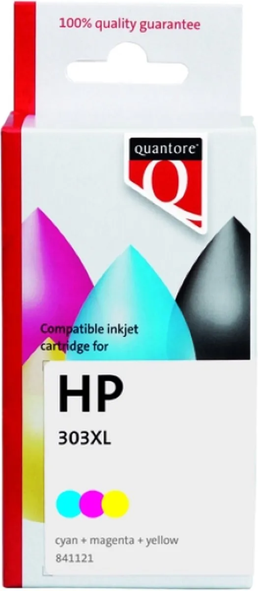 Quantore Inktcartridge Quantore alternatief tbv HP T6N03AE 303XL kleur HC | 1 stuk Assorti