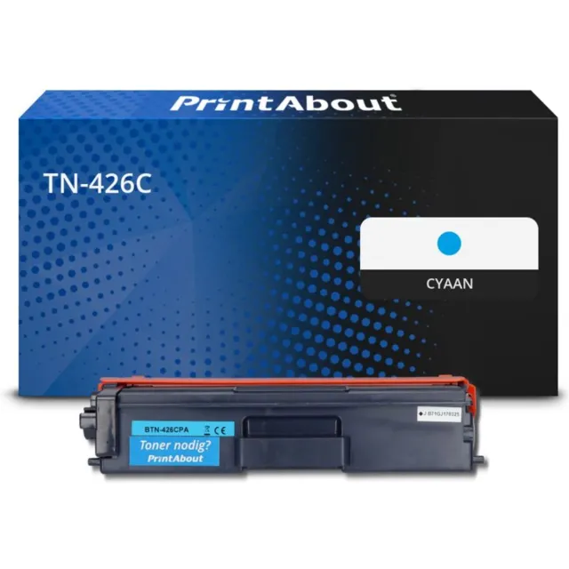 PrintAbout Huismerk Brother TN-426C Toner Cyaan Extra hoge capaciteit