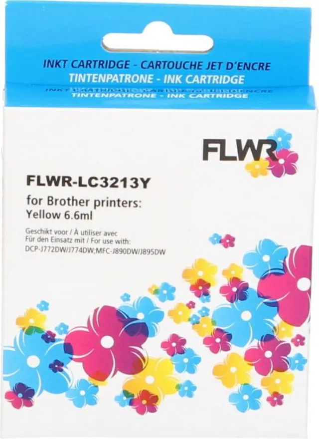 FLWR Inktcartridge / LC-3211 / Geel - Geschikt voor Brother