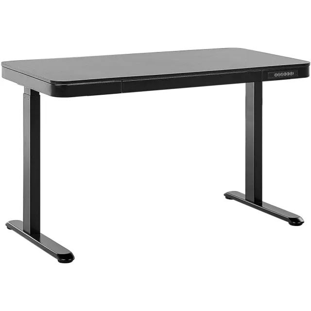Beliani KENLY - Verstelbaar bureau - Zwart - 120 cm - Vezelplaat