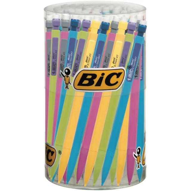 Bic vulpotlood Matic Fun, in geassorteerde kleuren, display van 60 stuks blauw