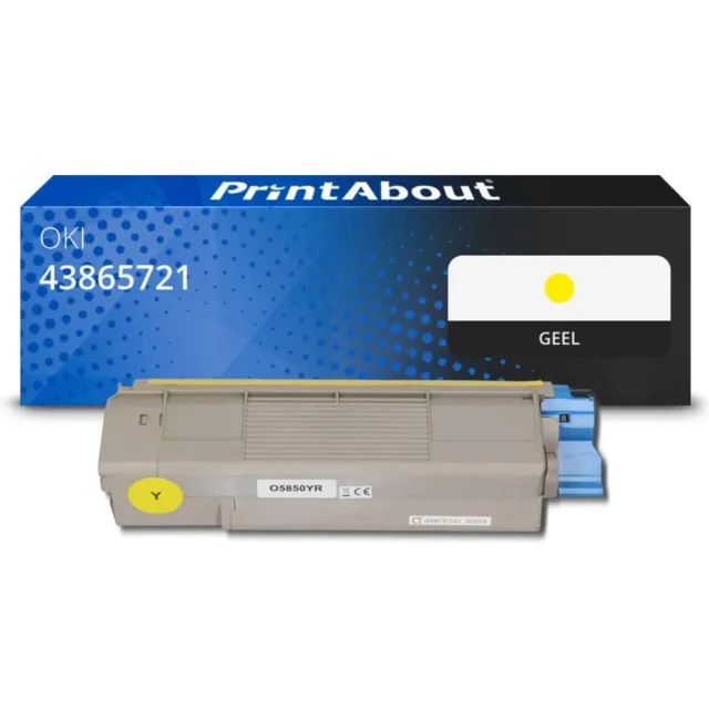 PrintAbout Alternatief voor de Oki 43865721 / geel