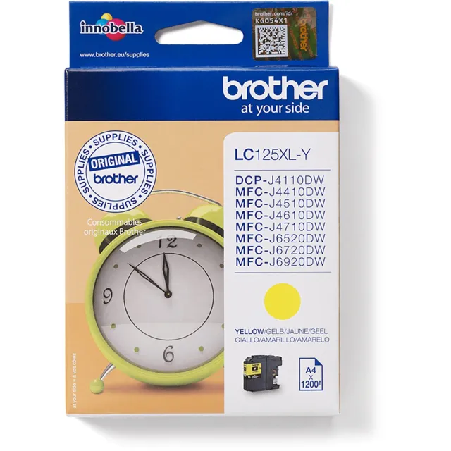 Brother Inktcartridge brother lc-125xly geel | 1 stuk | 5 stuks