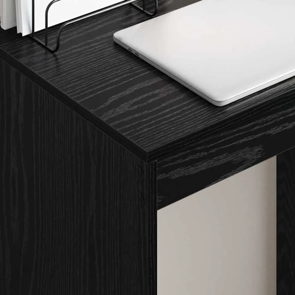 vidaXL Bureau Zwart Eiken 60 x 40 x 76 cm, foto 4