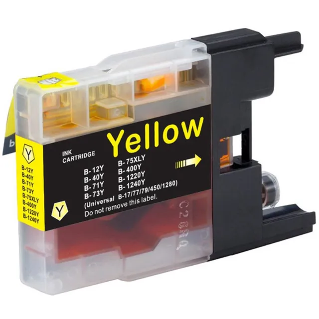 Inktkenners Cartridge Geschikt voor Brother LC-1220 / LC-1240 XL | 1x Geel Geschikt Voor Brother MFC J625DW - MFC J430W - DCP J925W - DCP J725W