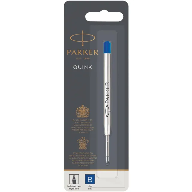 Parker Quinkflow vulling voor balpen breed, blauw, op blister