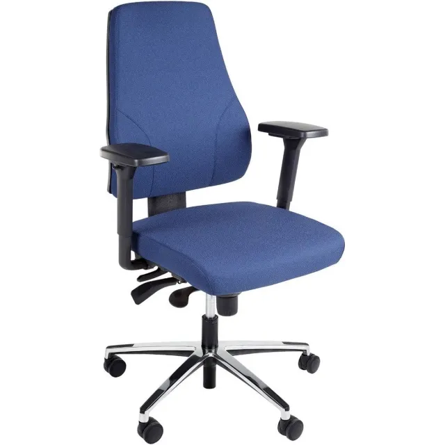 MONZA Bureaustoel Monza NPR-1813 Donkerblauw met zachte wielen