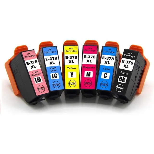 Inktkenners Inktcartridge Geschikt voor Epson 378XL | Multipack van 6 stuks - Met Chip - Epson 378 - Geschikt voor Printers: Epson Expression Photo XP-8500 - XP-8505 - XP-8600 - XP-8605 - XP-8606 Alle kleuren