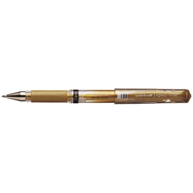 Uni-ball roller Signo Broad Creative, brede punt, goud zwart