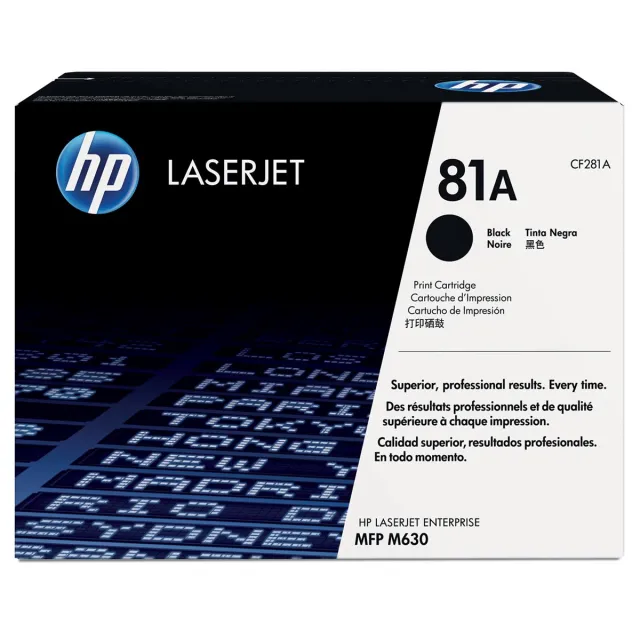 Hp toner 81A, 10 500 pagina's, OEM CF281A, zwart