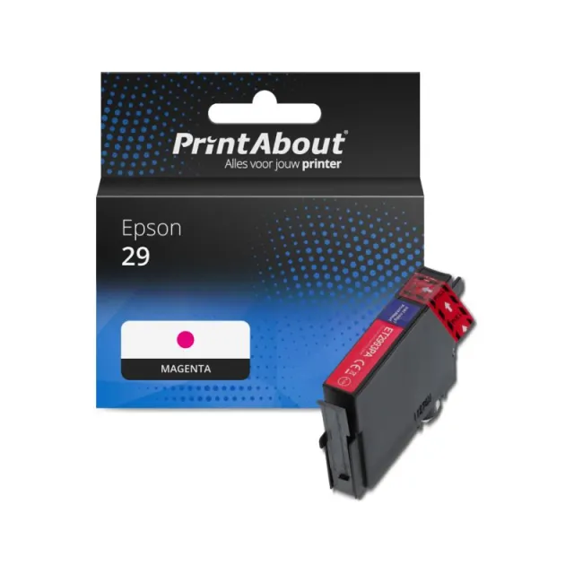 PrintAbout huismerk Inktcartridge 29 (C13T29834012) Magenta Geschikt voor Epson