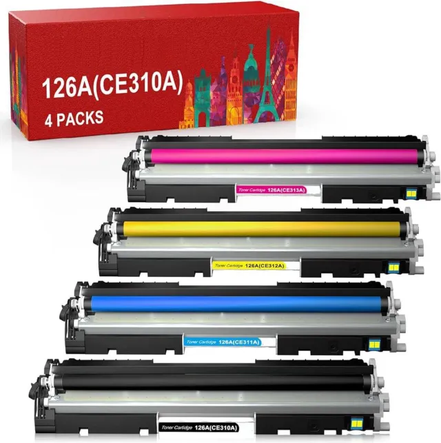 WeCare 4-pack | Geschikt voor HP 126 / HP 126A Toner cartridges - Geschikt voor HP Color LaserJet Pro CP1025 - CP1025NW - Pro 100 M175A - Pro 100 175NW - TopShot M275 Multipack 4 toner cartridges