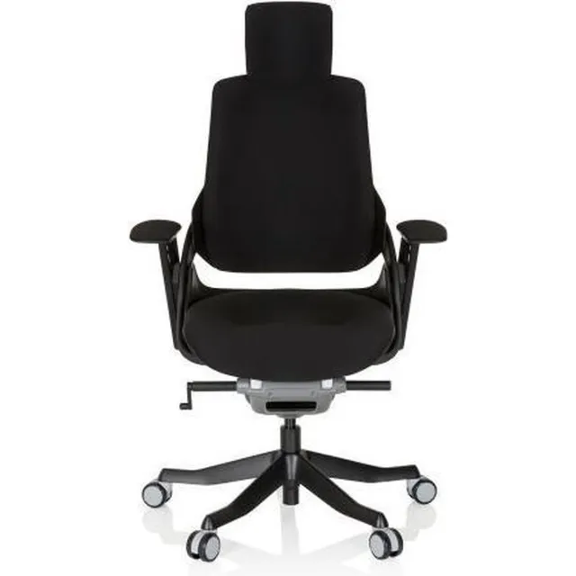 hjh office Spektre Black Volledig gestoffeerd! - Professionele bureaustoel - Zwart - Stof