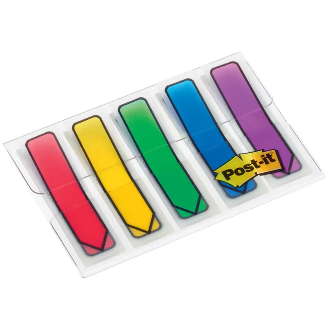 Post-it Indextabs 3M Post-it 684 12x43mm pijlvorm assorti 100 stuks