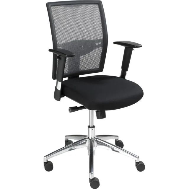 ABC Kantoormeubelen Ergonomische bureaustoel 1412 EN-1335 genormeerd kleur zwart zitting stof