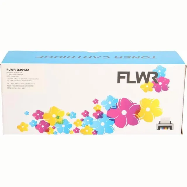 FLWR Toner / 12X / Zwart - Geschikt voor HP