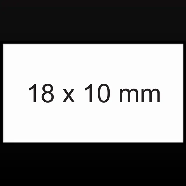Sato Prijsetiket 10x18mm Sato PB1 afneembaar wit