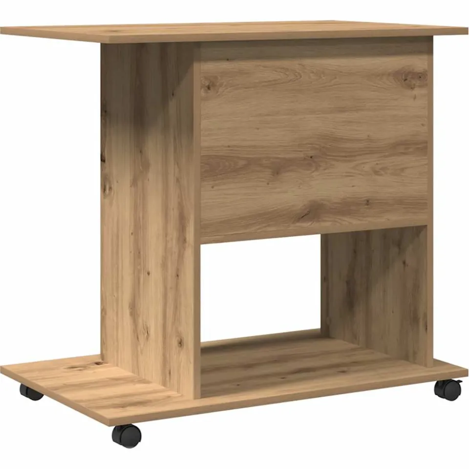 vidaXL Computerbureau 80x50x75 cm bewerkt hout artisanaal eikenkleur, foto 4