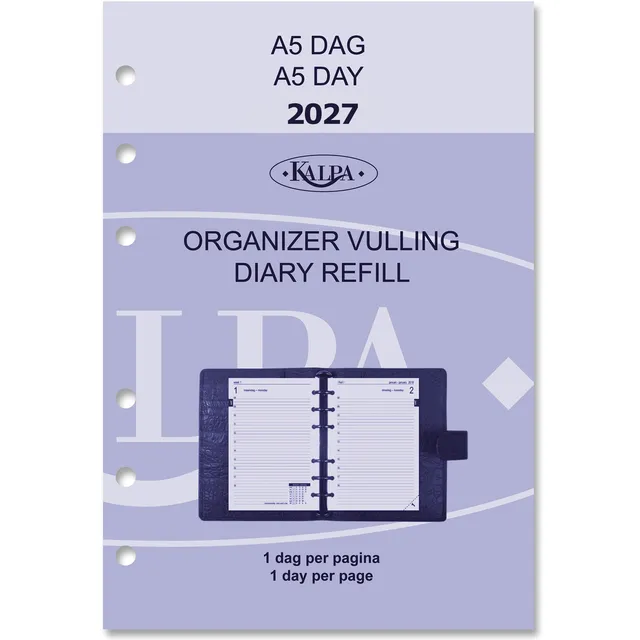 Kalpa Agendavulling 2027 Kalpa A5 1dag/1pagina