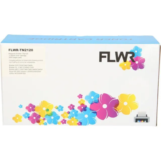 FLWR Toners / Brother TN-2120 / zwart / Geschikt voor Brother