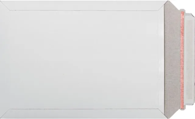 Bong enveloppen van massief karton, ft 229 x 324 mm, met stripsluiting en tearstrip, doos van 100 stuks wit