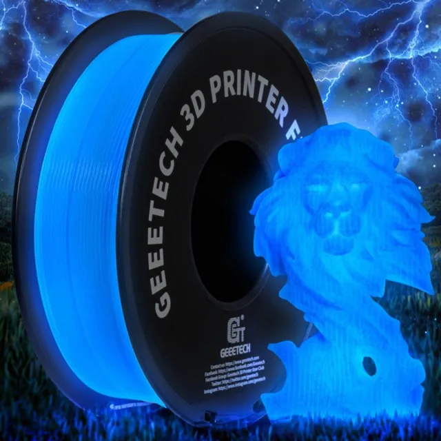 Geeetech Luminous PLA Blue (1.75mm - 1kg)