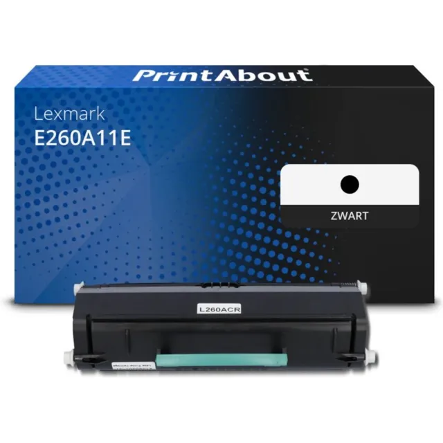 PrintAbout Lexmark E260A11E toner zwart