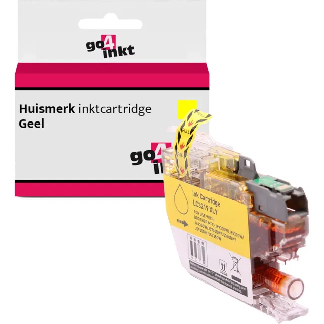 Go4inkt compatible met Brother LC-3219XL y inkt cartridge yellow