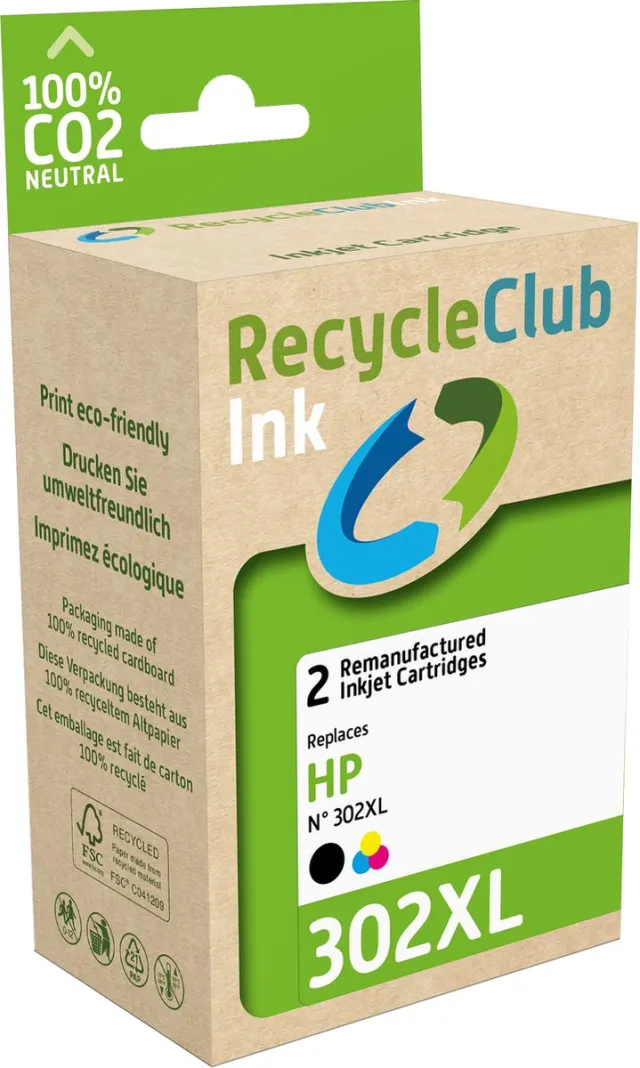 RECYCLECLUB K10497RC inktcartridge 2 stuk(s) Compatibel Hoog (XL) rendement Zwart, Cyaan, Magenta, Geel Zwart;Cyaan;Magenta;Geel