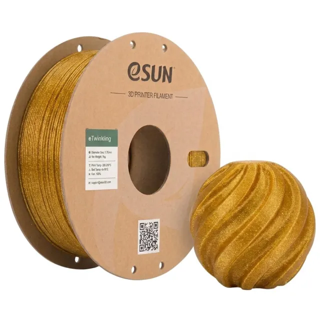 ESUN eTwinkling-PLA Goud / Gold - 1 kg - 1.75 mm - 3D printer en 3D pen filament