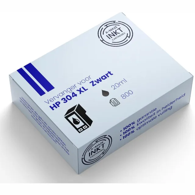 G&G HP 304 XL - Huismerk Inktcartridge - Zwart