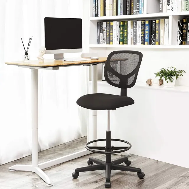 Bobbel Home Ergonomische bureaustoel - Verstelbare voetsteun - Zwart