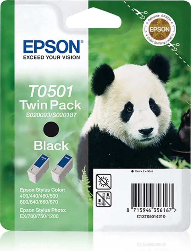 Epson T050 - Inktcartridge / Zwart