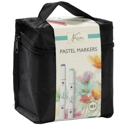 Nassau fine art Pastelmarkers Nassau set à 48 kleuren