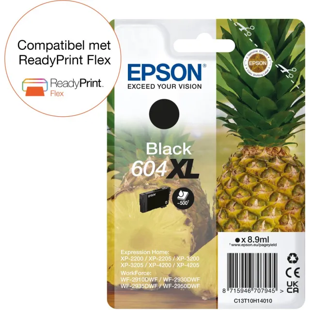 Epson 604XL - Inktcartridge - Origineel - Hoge capaciteit - Zwart