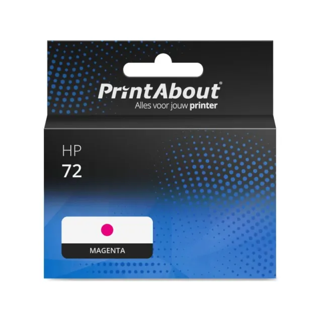 PrintAbout huismerk Inktcartridge 72 (C9372A) Magenta Geschikt voor HP