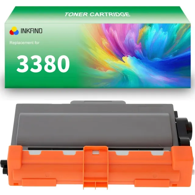 INKFIND TN-3380 tonercartridge compatibel met Brother 3380 TN3380 TN-3380 3330 TN3330 TN-3330 - 1-pack Zwart Zwart x 1