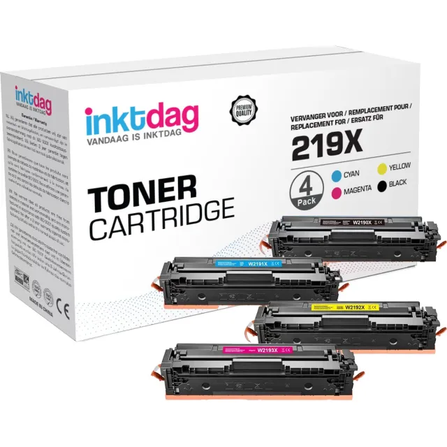 inktdag Compatibele HP 219A / 219X Toner Cartridge – Vervanging voor HP 219 Toner – Hoge Capaciteit – Geschikt voor HP Color Laserjet Pro MFP 3302fdwg 3302sdwg 3302fdng 3302fdw 3302sdw 3202fdn 3202dw 3302dn Zwart-W2190X-3200 pages