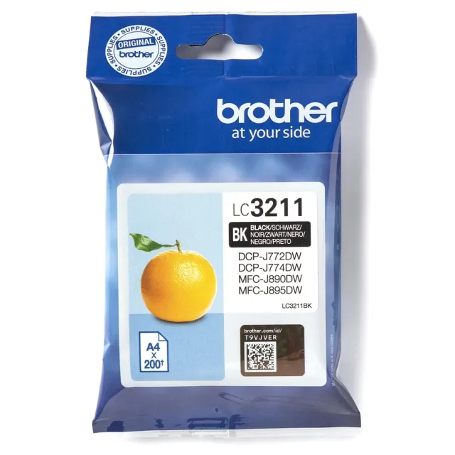 Brother Inktcartridge brother lc-3211bk zwart | 1 stuk | 5 stuks