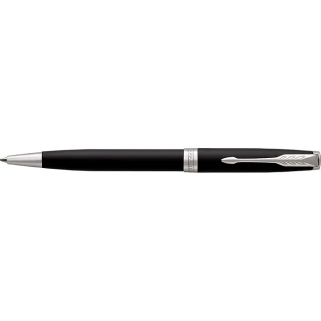 Parker Sonnet balpen, Matte Black CT, medium, in giftbox zwart