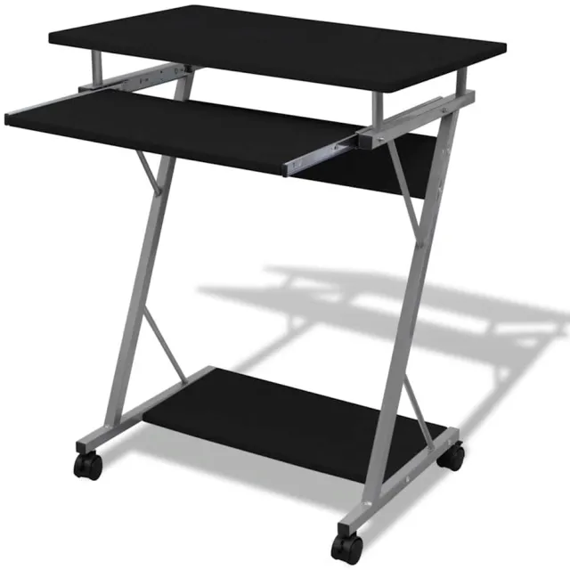 vidaXL Studenten computerbureau 60 x 40 x 74 cm (zwart)