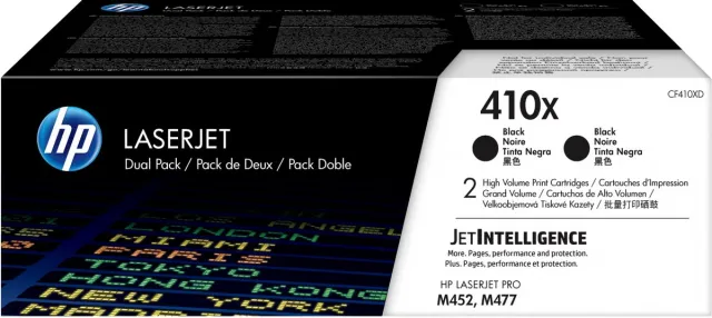 HP 410X originele high-capacity zwarte LaserJet tonercartridges, 2-pack